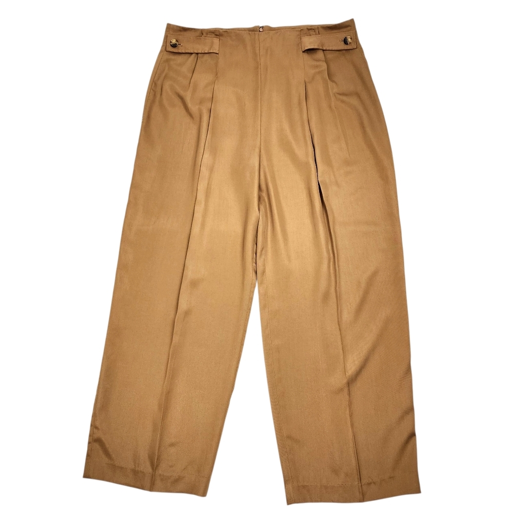 Banana Republic High-Waist Wide Leg Pants in Camel